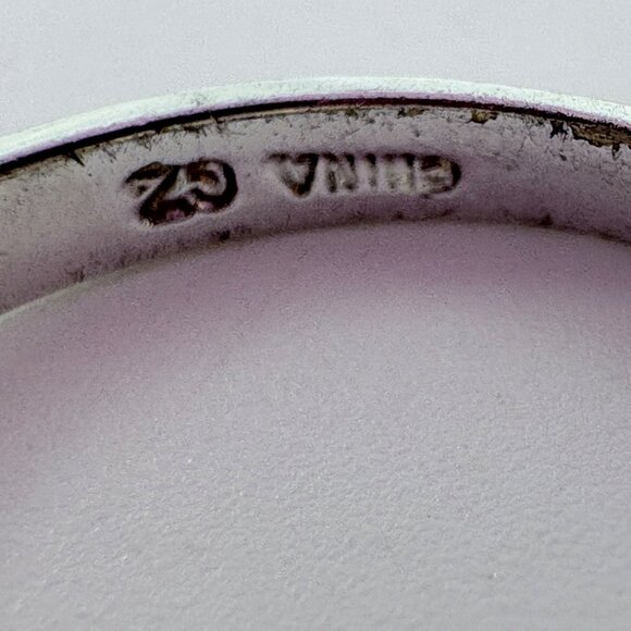 VTG Sterling Silver 925 Cubic Zirconia Brilliant Cut Prong Set Ring Size 6.75 - Picture 7 of 9